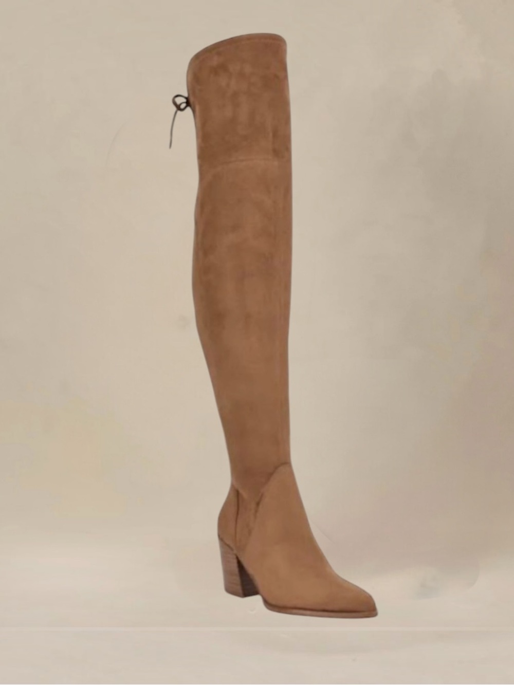 Marc Fisher Over The Knee OTK Faux Suede Tan Boots Size 10